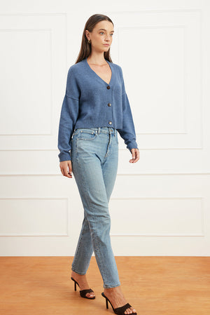 Diana Cardigan in Denim Blue