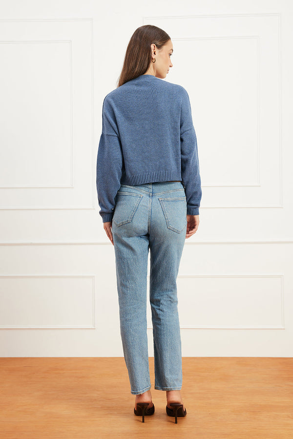 Diana Cardigan in Denim Blue