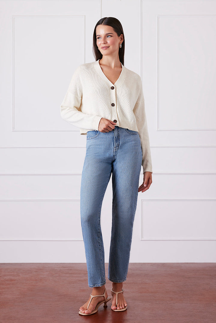 Diana Cardigan in Oat Milk