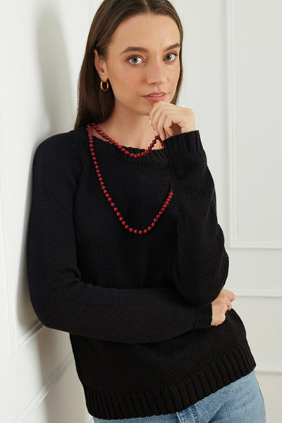 Sloane Crewneck in Black