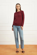 Sloane Crewneck in Burgundy