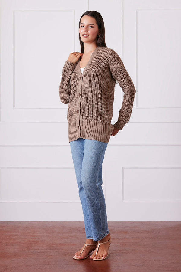 Emily Cardigan in Mocha