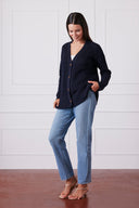 Emily Cardigan in Midnight Navy