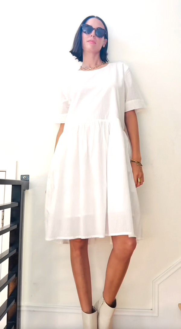 Hudson Dress Ecru