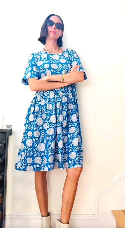 Hudson Dress - Hydrangea Beauty Cobalt