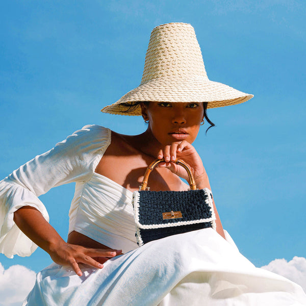 KEMALA Palm Straw Hat In Beige