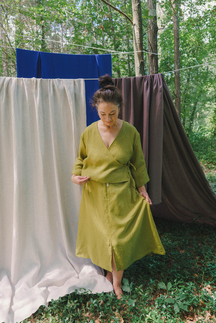 Esme Skirt (Updated) in Avocado