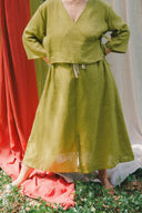 Esme Skirt (Updated) in Avocado