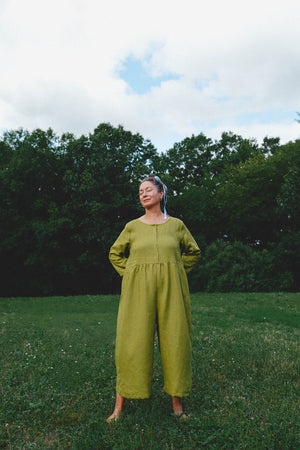 Ranch Jumpsuit (Updated) in Avocado