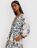 Kimono Sleeve Midi Dress