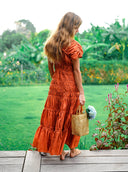 LA TOTE Recycled Tote Bag In Gold