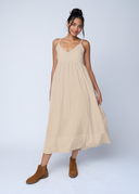 Hamptons Linen Dress - Flax