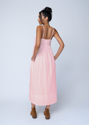 Hamptons Linen Dress - Tickled Pink