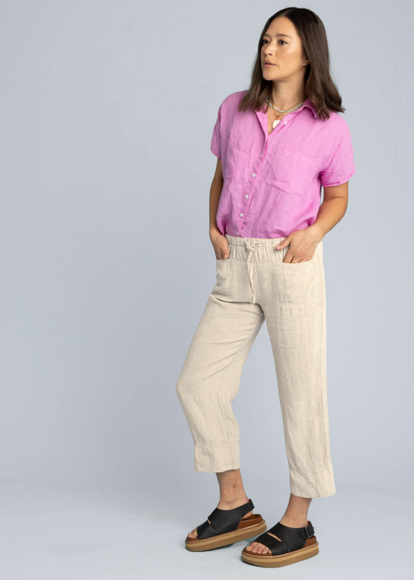 Marina Pant - Linen Ecru