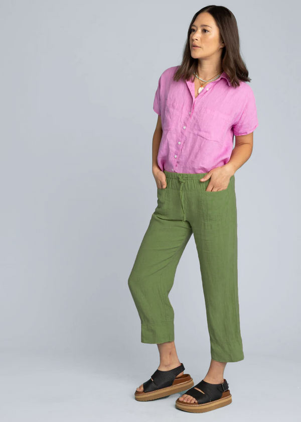 Marina Pant - Linen Olive