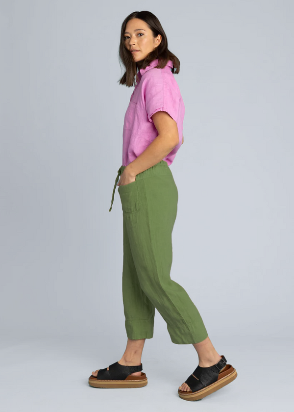 Marina Pant - Linen Olive