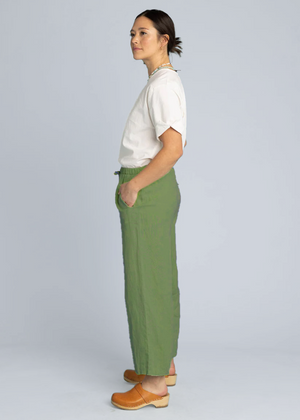 Shore Pant - Linen Olive