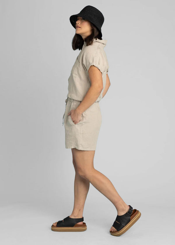 Shore Shorts - Linen Natural Tan