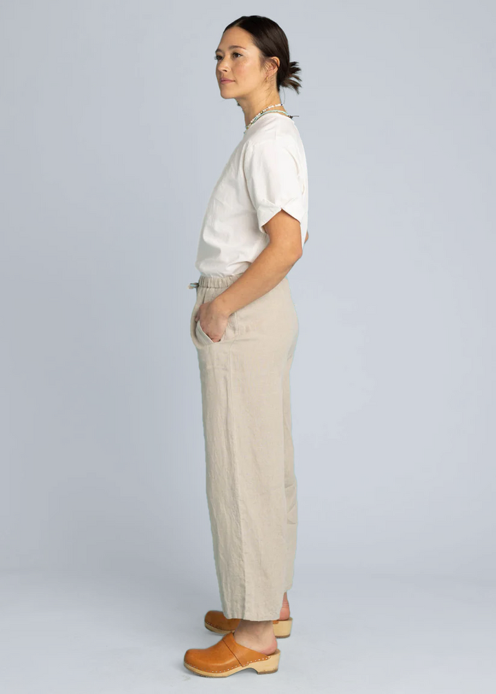 Shore Pant - Linen Natural Flax