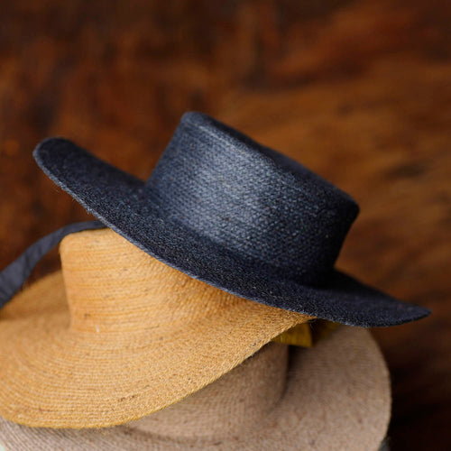 LOLI Jute Hat in Black