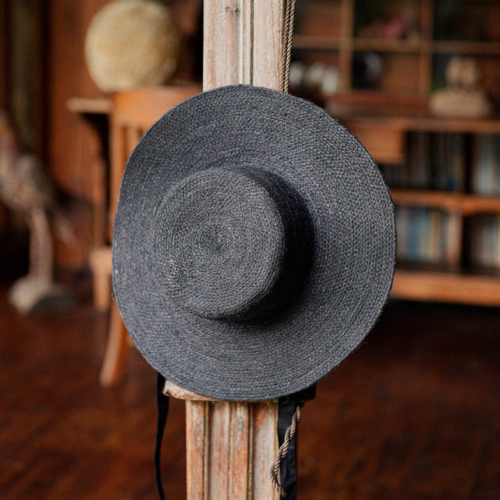 LOLI Jute Hat in Black