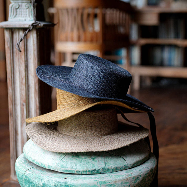 LOLI Jute Hat in Black