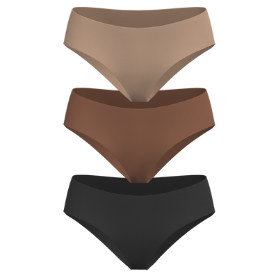 Low Rise Hipster 3 Pack [Dark Neutrals]