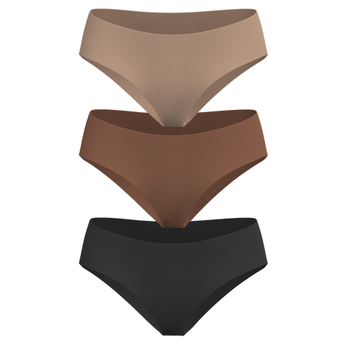 Low Rise Hipster 3 Pack [Dark Neutrals]