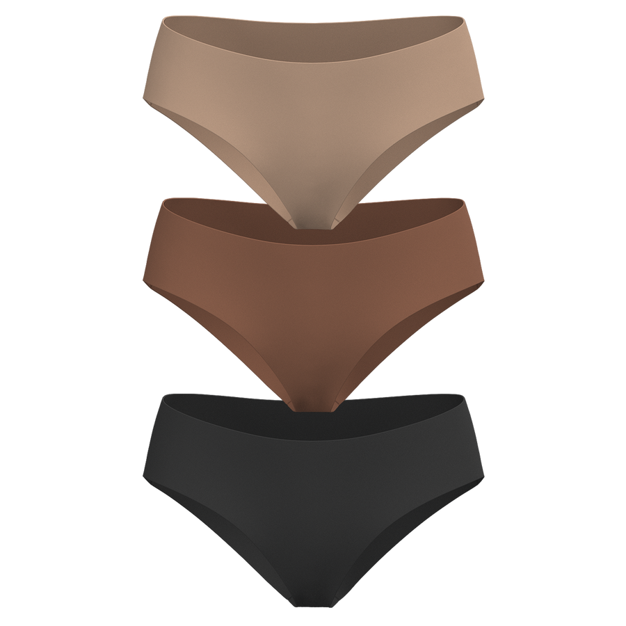 Low Rise Hipster 3 Pack [Dark Neutrals]
