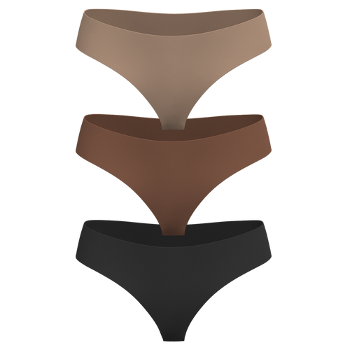 Low Rise Thong 3 Pack [Dark Neutrals]