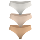 Low Rise Thong 3 Pack [Light Neutrals]