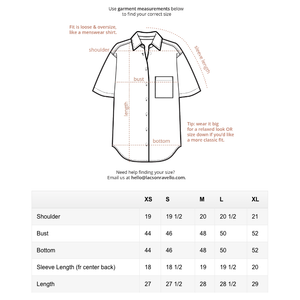 Bernadette Camp Shirt - Flocked Dot