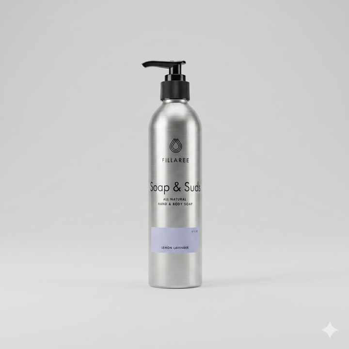 Soap & Suds - Metal Bottle 8 oz