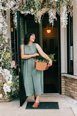 Backyard Jumpsuit in Agave