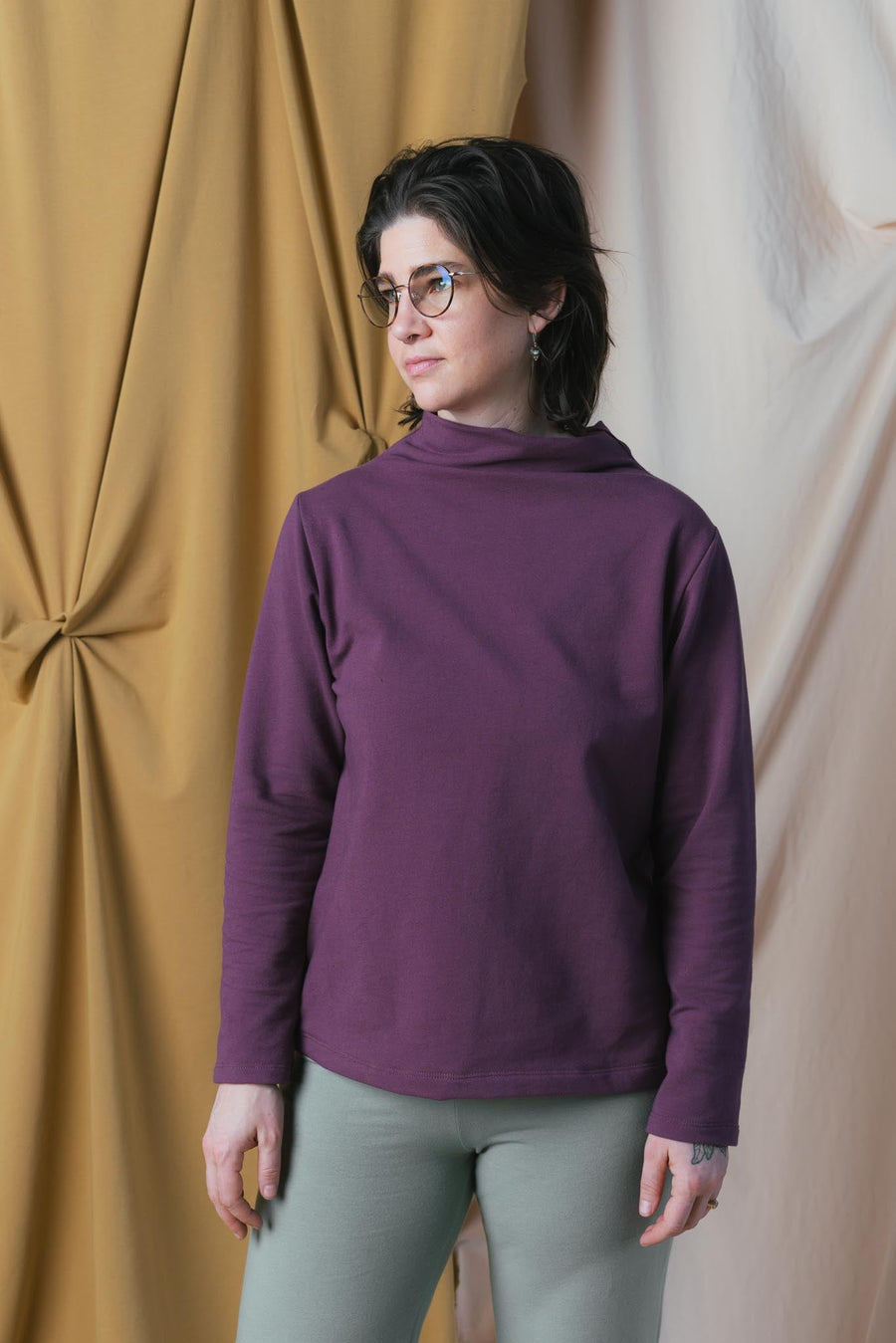 Lillie Top in Plum