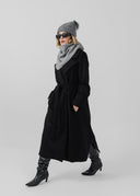 The Dearborn Long Wool Trench Coat - Black