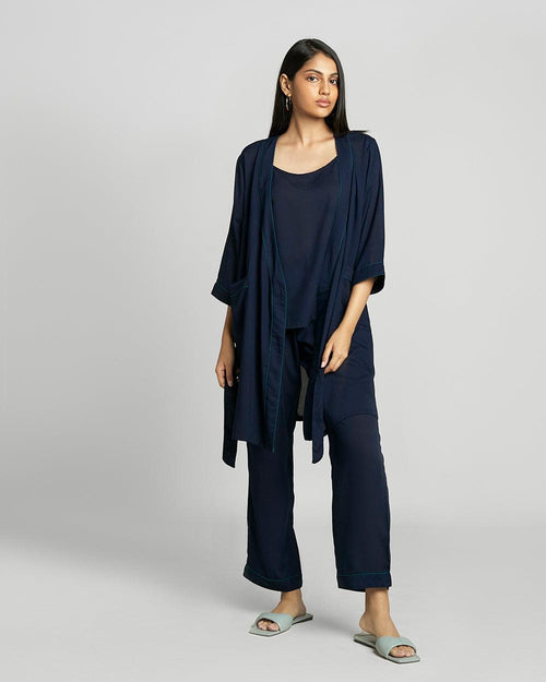 Lounge and Laze Pajama and Robe Set