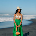 MARGO Palm Straw Hat in Beige