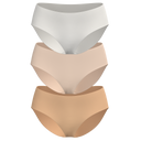 Mid Rise Bikini 3 Pack [Light Neutrals]