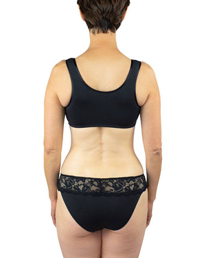 Maia Front Close Bra, Black