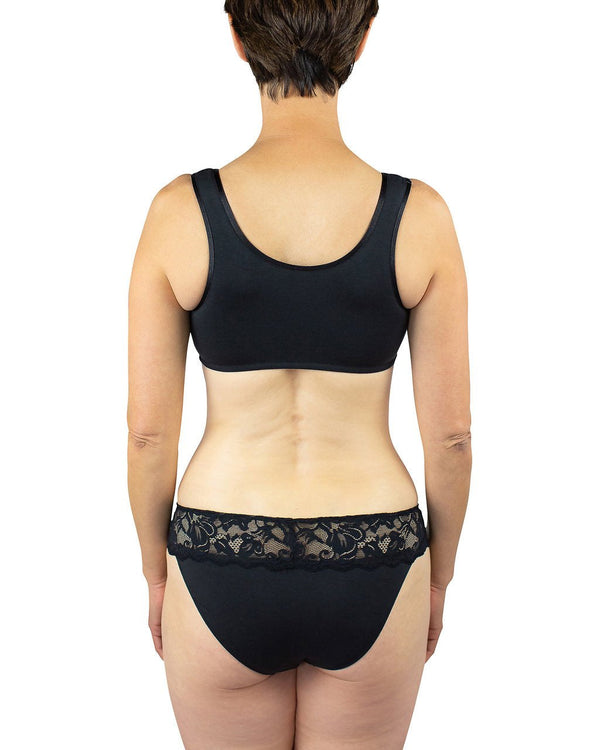 Maia Front Close Bra, Black