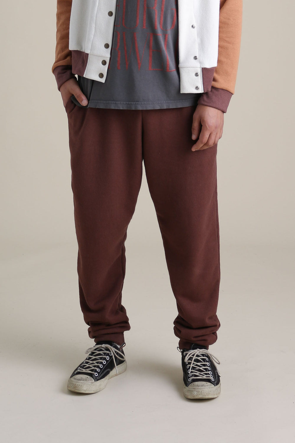 Joggers in Chestnut