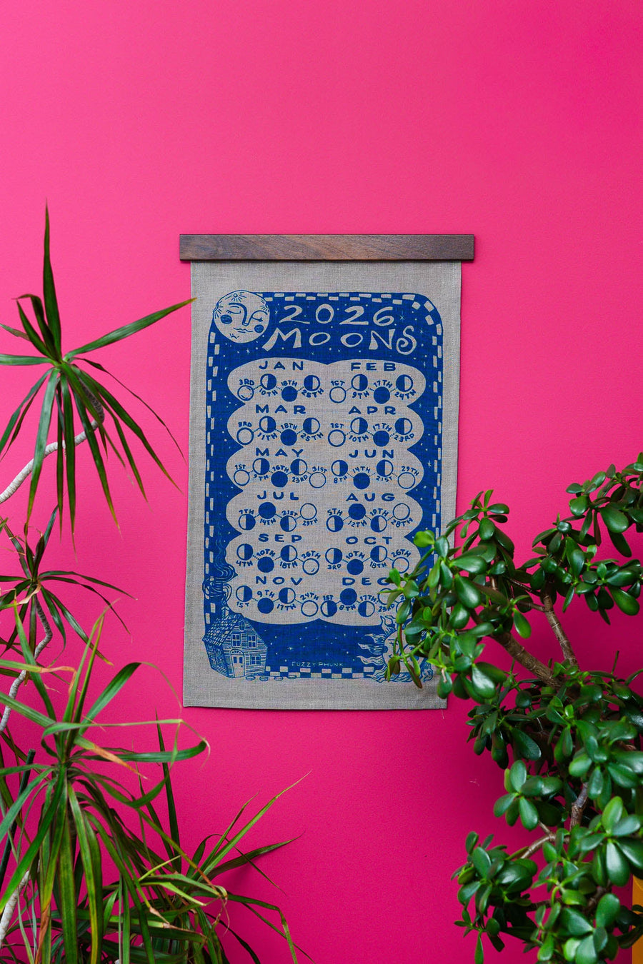 Moon Calendar in Blue Moon