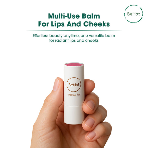 Lip & Cheek Bloom. 2 in 1 Natural Lipstick for Vibrant Color.