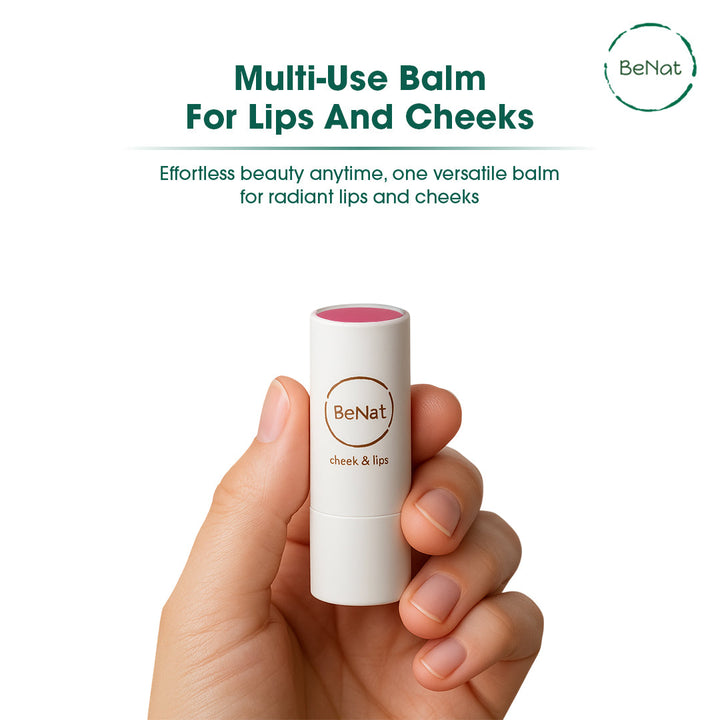 Lip & Cheek Bloom. 2 in 1 Natural Lipstick for Vibrant Color.