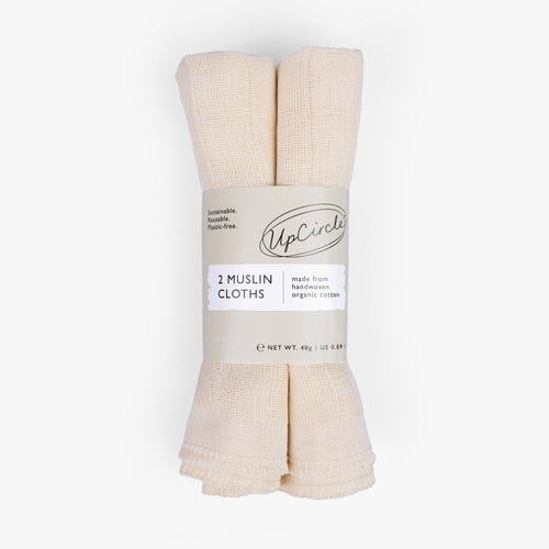 Organic Muslin Face Cloths
