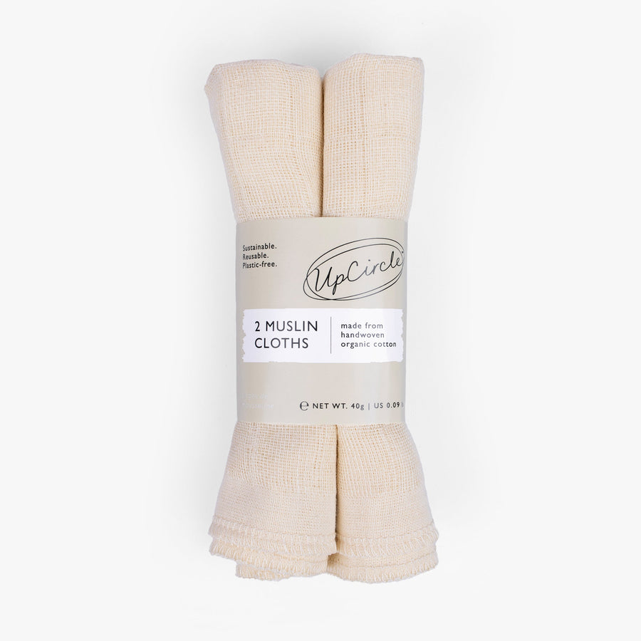 Organic Muslin Face Cloths