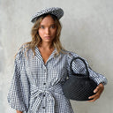 NAGA Macrame Bucket Bag In Black