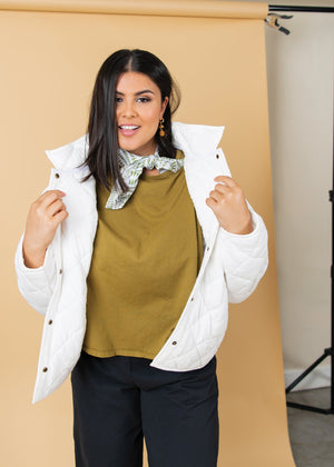 Countryside Quilted Jacket - Natural