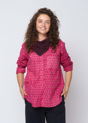 Newport Triangle Recycled Cashmere Scarf - Bordeaux